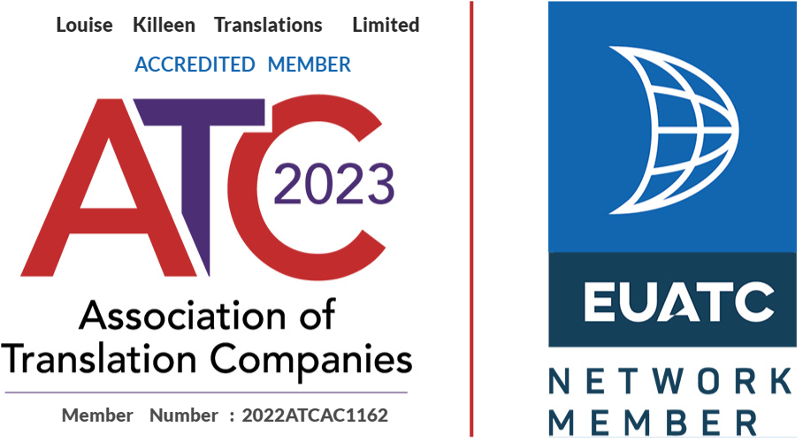 ATC and EUATC member badge | Professionelle Übersetzer